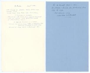 David Denton and George Hirst. Yorkshire C.C.C. Two sheets of large &lsquo;ledger&rsquo; size paper (9.5&rdquo;x15.5&rdquo;), each very nicely signed in ink to the top of the page by the featured player, with his date of birth, who has then proceeded to write his career highligh