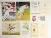 Cricket ephemera. Selection of signed and unsigned ephemera including photographs, programmes, trade cards, magazine pictures, stamps, paper pieces etc. Signatures include Haynes Walcott, Gavaskar, Zaheer, Boycott, J. Anderson, Cowdrey, S&M Waugh, M. Tayl - 2