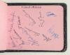 County signatures c.1948. Autograph album comprising pages signed by County teams. Over seventy signatures in total comprising Sussex (10 signatures), Worcestershire (15), Northamptonshire (10), Glamorgan (13), Yorkshire (4), Surrey (6), Middlesex (10), E - 4
