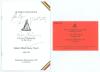 Robert Elliott Storey Wyatt. Warwickshire, Worcestershire, England etc. 1923-1957. Official order of service for the Service of Thanksgiving held at St. John&rsquo;s Wood Church, 6th September 1995. Signed to the front cover by John Major, J. Paul Getty and Rob