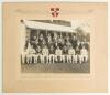 Australia tour to England 1934. &lsquo;Cambridge University v Australians 1934&rsquo;. Original large mono photograph of both teams, seated and standing in rows wearing cricket attire and assorted blazers, for the match played at Fenner&rsquo;s 9th- 11th May 1934. Australi