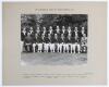&lsquo;20th Australian Team to Great Britain 1948&rsquo;. Original official mono photograph of the Australian touring party, standing and seated in rows, wearing tour blazers. The photograph laid down to official photographer&rsquo;s mount. Printed title to top border and 