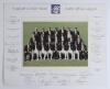 &lsquo;England Cricket Team. South Africa 1995/96&rsquo;. Official colour photograph of the England touring party seated and standing in rows wearing tour blazers. The photograph laid to official mount with printed title and players&rsquo; names. Signed to the mount in pen