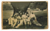 &lsquo;The Grace Family&rsquo;. W.G. Grace in the West Gloucestershire team of 1866. Good very early original sepia photograph of the West Gloucestershire team that played Knole Park on the 12th and 13th July 1866. The team are depicted in cricket apparel and are sea