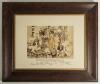 &lsquo;Old Reptonians v Fettesian Lorettonians 1890&rsquo;. Attractive original sepia photograph of the two teams seated and standing on stone steps, presumably at Repton College. Hand written title and players&rsquo; names in ink to lower border of the image and title and