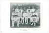 Nottinghamshire circa 1890&rsquo;s. Photographic full page bookplate of the Nottinghamshire team taken from the book &lsquo;Famous Cricketers & Cricket Grounds&rsquo;. C.W. Alcock. London 1895. Signed in pencil to image by J.A. Dixon, W. Flowers, J. Hardstaff, R. Daft, W. 