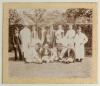 Players v Gentlemen 1894. Large early original sepia photograph of the Players team seated and standing in rows wearing cricket attire, some in caps and blazers. The photograph taken for the match played at Kennington Oval, 5th- 7th July 1894. Players fea