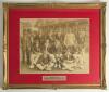 Surrey C.C.C. &lsquo;County Champions&rsquo; 1914. Large sepia photograph of the team, standing and seated in rows, the majority wearing Surrey blazers and caps. Players featured include Tom Hayward (Cpt), Hobbs, Sandham, Ducat, Fender, Hayes, Hitch, Abel, &lsquo;Razor&rsquo; Sm