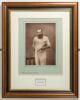 William Gilbert Grace. Large impressive sepia photograph of Grace, three quarter length, wearing cricket whites and holding a cricket bat under his arm. W&S Ltd. Barraud of Oxford Street, London 1888. Produced as part of a series of photographs of famous