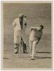 Herbert Sutcliffe. Yorkshire & England 1919-1945. Large red photograph album with title &lsquo;Sutcliffe&rsquo; in gilt to front cover, comprising a very nicely compiled collection of over thirty original (plus some copy) photographs relating to Sutcliffe&rsquo;s playing c - 4