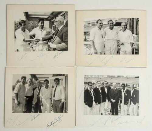 England v India 1967 and the &lsquo;The Horlicks Awards&rsquo; sponsorship of the Test series. A good selection of seven official mono press photographs of winners of &lsquo;The Horlicks Awards&rsquo; for the three Test matches played, each signed either to the photograph and/ o