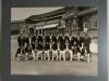 Indian tour of England 1971. Large exhibition style mono photograph of the Indian touring team taken in front of the pavilion at the Oval in 1971. The players, sitting and standing in rows, wearing cricket attire and touring blazers include Ajit Wadekar (