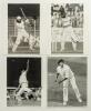 India test cricketers 1989-1991. Four original mono press photographs of Indian players in match action, each photograph signed by the featured player. Subjects and signatures are Manoj Prabhakar and Navjot Sidhu for India v Pakistan in Pakistan 1989, Atu