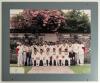 Indian tour of England 1996. Large exhibition style colour photograph of the Indian touring team taken in the Harris Gardens at Lord&rsquo;s in 1996. The players, sitting and standing in rows, wearing cricket attire include Mohammad Azharuddin (Cpt), Tendulkar,