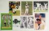 West Indies. Sixteen original and some copy photographs, the majority colour, each signed by the featured West Indies player. Signatures are Charlie Griffith, Everton Weekes, Lance Gibbs, Jeffrey Dujon, Richie Richardson (2 different), Jimmy Adams (2), Ca