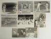 Pakistan tours to England 1974, 1978 and 1982. A good selection of fifteen original mono press photographs from the tours. Seven are signed including five individually by Haroon Rashid in match action, also players on the balcony celebrating victory at Lo - 2