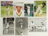 Pakistan 1980s onwards. A good selection of thirty colour and mono original press photographs and magazine extracts mainly from the late 1980s. Various sizes, 10&rdquo;x8&rdquo; and smaller. Seven are signed by Asif Iqbal, Qasim Omar, Abdur Razzaq, Mushtaq Ahmed, Asi