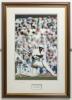 &lsquo;Brian Lara 375 not out. 5th Test, Antigua, April 1994&rsquo;. Large colour photograph of Lara bent down on his knees to kiss the turf of the Antigua Recreation Ground having achieved the historic event. Signed to image by Lara &lsquo;375&rsquo;. Attractively mounted, fram - 2