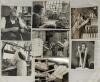 Cricket bat production photographs. Good selection of press photographs showing bat making, techniques etc. Companies shown include Wainwrights of Leeds 1920&rsquo;s and 1930&rsquo;s, Surridge, F. Church 1950&rsquo;s, A. Baily 1950&rsquo;s, Gray-Nicolls 1960&rsquo;s, Warsop 1970&rsquo;s etc
