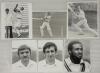 Cricket photographs. Surnames A-E circa 1970/1990&rsquo;s. Large selection of mainly official mono some colour press photographs of Test and County cricketers, some restrike photographs included. Players include Atherton, Allott, Acfield, Agnew, Alleyne, Athey,