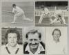 Cricket photographs. Surnames A-E circa 1970/1990&rsquo;s. Large selection of mainly official mono some colour press photographs of Test and County cricketers, some restrike photographs included. Players include Atherton, Allott, Acfield, Agnew, Alleyne, Athey, - 4