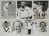Cricket photographs. Surnames I-M circa 1970/1990&rsquo;s. Large selection of mainly official mono some colour press photographs of Test and County cricketers, some restrike photographs included. Players include A. Iqbal, Illingworth, Inchmore, D. Lloyd, Larkin