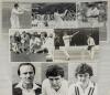 Cricket photographs. Surnames I-M circa 1970/1990&rsquo;s. Large selection of mainly official mono some colour press photographs of Test and County cricketers, some restrike photographs included. Players include A. Iqbal, Illingworth, Inchmore, D. Lloyd, Larkin - 2