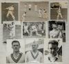 Cricket photographs. Surnames N-R circa 1950/1960&rsquo;s. Large selection of mainly official mono press photographs of Test and County cricketers, some restrike photographs included. Players include Oakman, Padgett, Parfitt, Parks, Pocock, Palmer, Pullar, Pett - 2