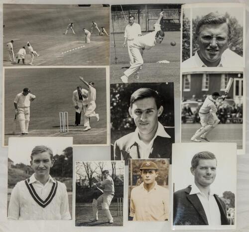 Cricket photographs. Surname S-W circa 1950/1960&rsquo;s. Large selection of mainly official mono press photographs of Test and County cricketers, some restrike photographs included. Players include Subba Row, M.J.K. Smith, J. Snow, R.T. Simpson, B. Statham, M.