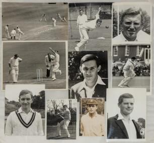 Cricket photographs. Surname S-W circa 1950/1960&rsquo;s. Large selection of mainly official mono press photographs of Test and County cricketers, some restrike photographs included. Players include Subba Row, M.J.K. Smith, J. Snow, R.T. Simpson, B. Statham, M.