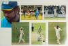 England v Sri Lanka 1984 onwards. A good selection of fifty eight original colour and mono press photographs from Test and one-day international series. Twelve are signed by the featured player. Signatures include Craig White, Alec Stewart (2 different), 