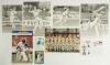 Derbyshire & Nottinghamshire 1950s-2010s. A good selection of sixty mainly modern original colour and mono press photographs, also cuttings, album pages, cards and one commemorative cover, all relating to players who have represented Derbyshire or Notting - 3