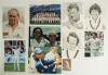 Yorkshire & Durham 1950s-2010s. A good selection of sixty mainly modern original colour and mono press photographs, also cards and the odd commemorative cover, all relating to players who have represented Yorkshire or Durham. Twenty four items are signed - 3