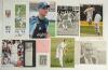 Warwickshire & Worcestershire 1950s-2010s. A good selection of sixty mainly modern original colour and mono press photographs, also cuttings, cards etc. all relating to players who have represented Warwickshire or Worcestershire. Twenty one items are sign