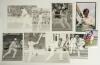 Warwickshire & Worcestershire 1950s-2010s. A good selection of sixty mainly modern original colour and mono press photographs, also cuttings, cards etc. all relating to players who have represented Warwickshire or Worcestershire. Twenty one items are sign - 4