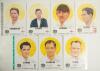 &lsquo;Wisden Five Cricketers of the Year&rsquo;. Denise Dean 2004-2006. Black binder comprising thirty five prints from the series, each limited to 150 copies and signed by the artist. Various limitation numbers. Twenty seven are signed by the featured player. Signa