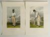 Cricket portraits and cartoons. A selection of eight modern prints. Subjects are John Arlott, large portrait in pencil by Bonelli[?], limited edition print no. 2/300, mounted overall 14.25&rdquo;x17.5&rdquo;. Two signed colour prints of cartoons of Graham Roope, one - 2