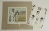 Cricket portraits and cartoons. A selection of eight modern prints. Subjects are John Arlott, large portrait in pencil by Bonelli[?], limited edition print no. 2/300, mounted overall 14.25&rdquo;x17.5&rdquo;. Two signed colour prints of cartoons of Graham Roope, one - 3