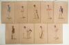 &lsquo;Astor&rsquo; c.1913. Nine original watercolour caricatures of cricketers after the Vanity Fair prints of Spy and Ape, all signed by the artist, Astor. Cricketers featured are Frederick Spofforth, J.T. Tyldeseley, K.S. Ranjitsinhji, B.J.T. Bosanquet, L.C.H. Pal