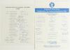 England tour to Australia & India 1979/80 and to Bangladesh, Sri Lanka & Zimbabwe 1985/86. Two official autograph sheets, both fully signed. The 1979/80 sheet signed by twenty, the 1986 sheet is for the England &lsquo;B&rsquo; tour, fully signed by the eighteen tour 
