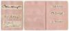 England Test cricketers early 1900s. Six very nice signatures in ink, each signed individually to piece laid down to two album pages, three to a page. Signatures are J.W.H.T. Douglas (Essex & England 1901-1930), K.L Hutchings (Kent & England 1902-1912), L