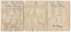 England Test and County cricketers early 1900s (and earlier). Six nice signatures in ink, each signed individually to piece laid down to two album pages, three to a page. Includes one earlier signature of George M. Kelson (Kent 1859-1873), other are A. Fi