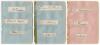 England (and Australia) Test and County cricketers early 1900s. Nine nice signatures in ink, each signed individually to piece laid down to three album pages, three to a page. Signatures are F.H. Turner (Oxford University 1909, 5 matches), R.N. Douglas (C