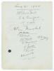 Australia 1902, Gentlemen of Philadelphia 1903, and Surrey 1908. Large album page nicely and fully signed to one side in black ink by all sixteen members of the 1902 Australian touring party to England, and ten of the Gentlemen of Philadelphia tour to Eng - 2