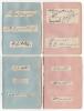 Australia tour to England 1912. Triangular Test Tournament. Fifteen nice signatures in ink of each of the members of the Australian touring party. All signatures are signed to pieces, the majority individually, and laid down to four album pages. Signature