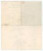 Australian tour of England 1948. Official autograph sheet with printed title and players&rsquo; names, fully signed in ink by all eighteen members of the touring party. Signatures are Bradman (Captain), Hassett, Brown, Hamence, Harvey, Johnson, Johnston, Lindwa - 2