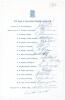 New Zealand tour to India, Pakistan and England 1965. Official autograph sheet with printed title and players&rsquo; names, fully signed by the original sixteen members of the tour plus F.C. Dick who joined later. Seventeen signatures in total including Reid (C