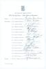 New Zealand 1972. Official autograph sheet for the New Zealand tour of the West Indies & Bermuda 1972. Fully signed in ink by all sixteen members of the party including Dowling, Congdon, Collinge, Howarth, G.Turner, Vivian, Wadsworth, Campbell, Cunis, et