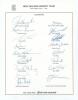 New Zealand tour to West Indies 1985. Rarer official autograph sheet with printed title and players&rsquo; names, signed in ink by all seventeen of the listed members of the touring party. Signatures are Howarth (Captain), Coney, Boock, Bracewell, Cairns, Chatf