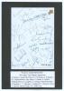 India 1950s-2010s. Twenty signatures, the majority Test cricketers, in blue biro on headed hotel page of &lsquo;Furama Singapore Guest Stationery&rsquo;. Signatures include A. Chopra, L. Sivaramakrishnan, C.P.S. Chauhan, K. Srikkanth, B.S. Chandrasekhar, A. Jadeja, V